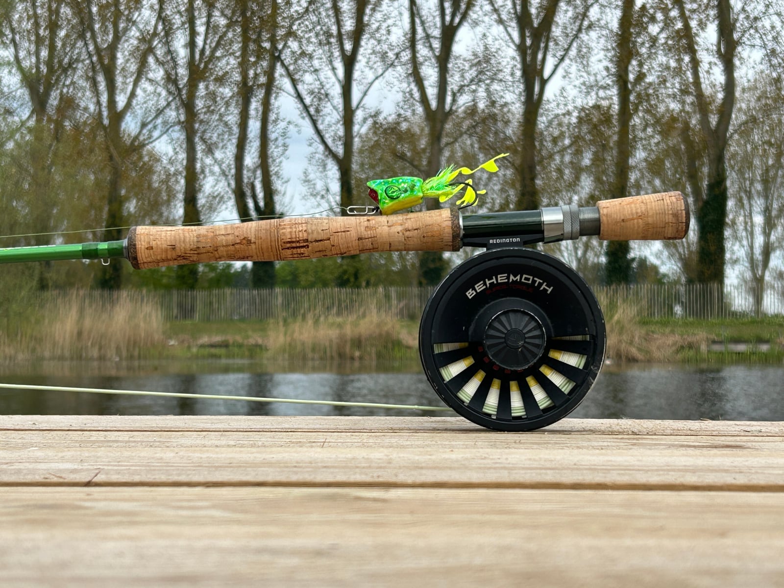 Pike Popper on 10# Fly Rod